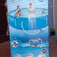 Piscina da esterno Bestway steel pro con pompa....
