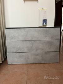 Cassettiera comò e specchio