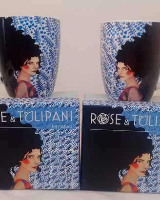 Coppia mug Rose & Tulipani Milano con scatole