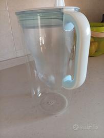 caraffa brita filtrante in vetro + 10 filtri 