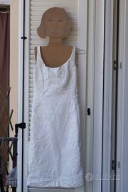 Abito tubino bianco vintage