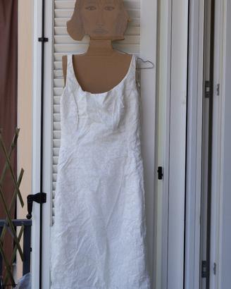 Abito tubino bianco vintage