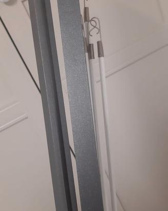 Binari per tende, installazione soffitto + bastoni