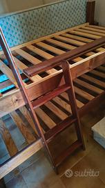 letto a castello on legno 