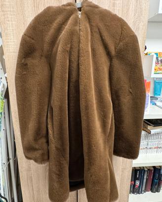 Cappotto ecopelliccia MNG Casual marrone camel-