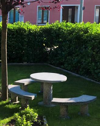 set in marmo per giardino 