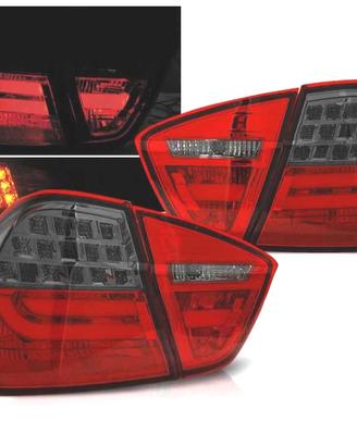 FANALI BMW E90 05-08 LED ROSSO FUMÈ SCURO