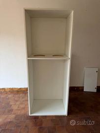 Coppia di Scaffalature bianche - 69x49 cm  h 174