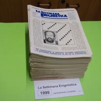 LA SETTIMANA ENIGMISTICA, anno 1999, parzialmente