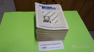 LA SETTIMANA ENIGMISTICA, anno 1999, parzialmente