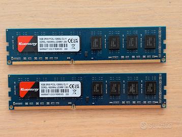 RAM DDR3 DDR3L 16GB 2x8GB 1600MHz PC fisso
