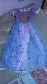 Vestito carnevale rapunzel