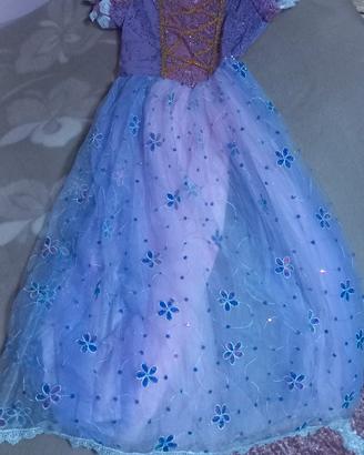 Vestito carnevale rapunzel