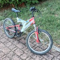 bicicletta ragazzo 20 pollici ammortizzata 
