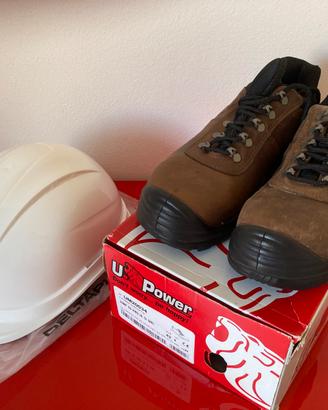 Elmetto e scarpe antinfortunistiche