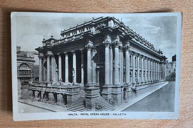 Cartolina del 1935Malta Royal Opera House Valletta