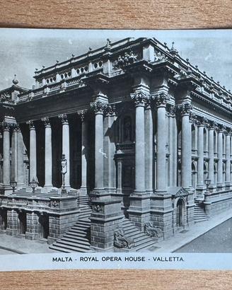 Cartolina del 1935Malta Royal Opera House Valletta
