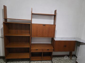 LIBRERIA MODULARE STILE  SCANDINAVO ANNI 60
