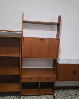 LIBRERIA MODULARE STILE  SCANDINAVO ANNI 60