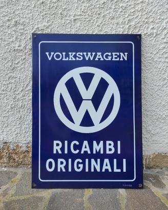 Insegna tabella Volkswagen VW Ricambi Servizio