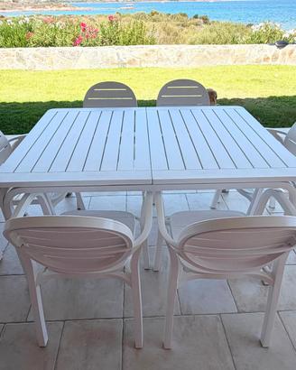 Tavolo Nardi 160/210 + 6 sedie pari al nuovo