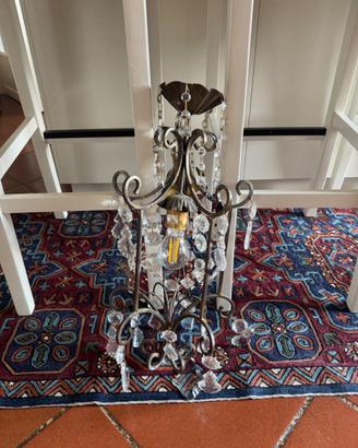Lampadario vintage in metallo