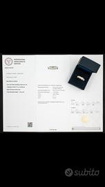 ANELLO, ORO BIANCO, DIAMANTI, IGI