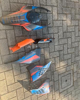 plastiche complete graficate ktm exc 125 2008