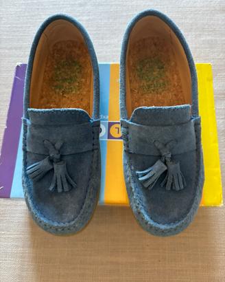 Mocassini Pablosky in Camoscio Blu - Misura 34