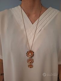 Collana Boccadamo in bronzo placcato oro rosa