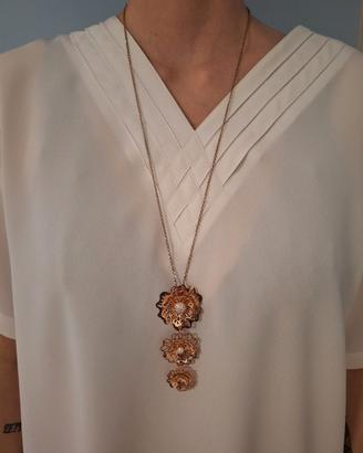 Collana Boccadamo in bronzo placcato oro rosa