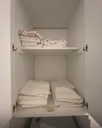 Lenzuola coto usate matrimoniali e singole bianche