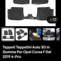 tappetini opel corsa F