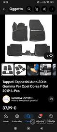 tappetini opel corsa F