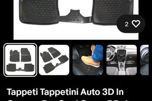 tappetini opel corsa F