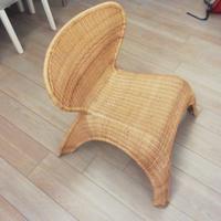 Poltrona vintage anni '90 Ikea Gulte in rattan