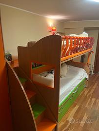 Cameretta Moretti Compact con letto a castello