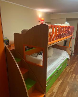 Cameretta Moretti Compact con letto a castello