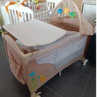 lettino da viaggio/campeggio + fasciatoio Giordani