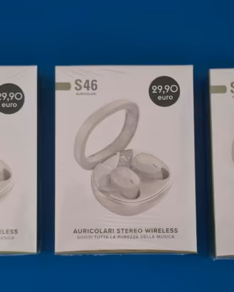 CUFFIE/AURICOLARI S46 WIRELESS VERSIONE V5.3 NUOVE