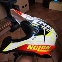 casco cross Nolan 53 + occhiali shot