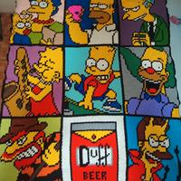 Coperta uncinetto Simpson