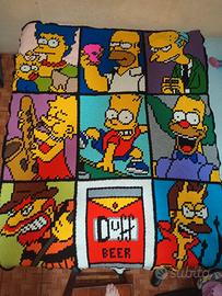 Coperta uncinetto Simpson
