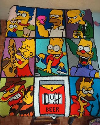 Coperta uncinetto Simpson