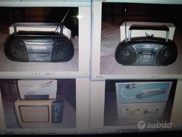 Lotto 3 radioline portatili + torcia