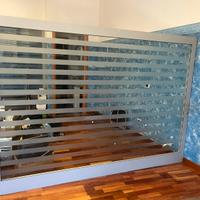 Parete con Porta e  Panneli Separe divetro