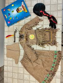 Costume carnevale indiana baby, taglia 3 anni