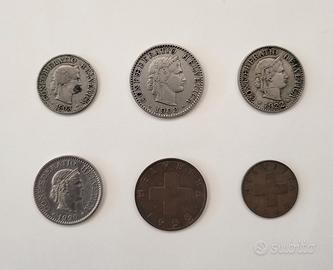 Monete Confederatio Helvetica antiche
