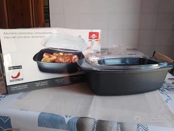 casseruola ovale con coperchio 