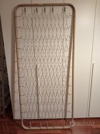 Rete letto in metallo da una piazza.